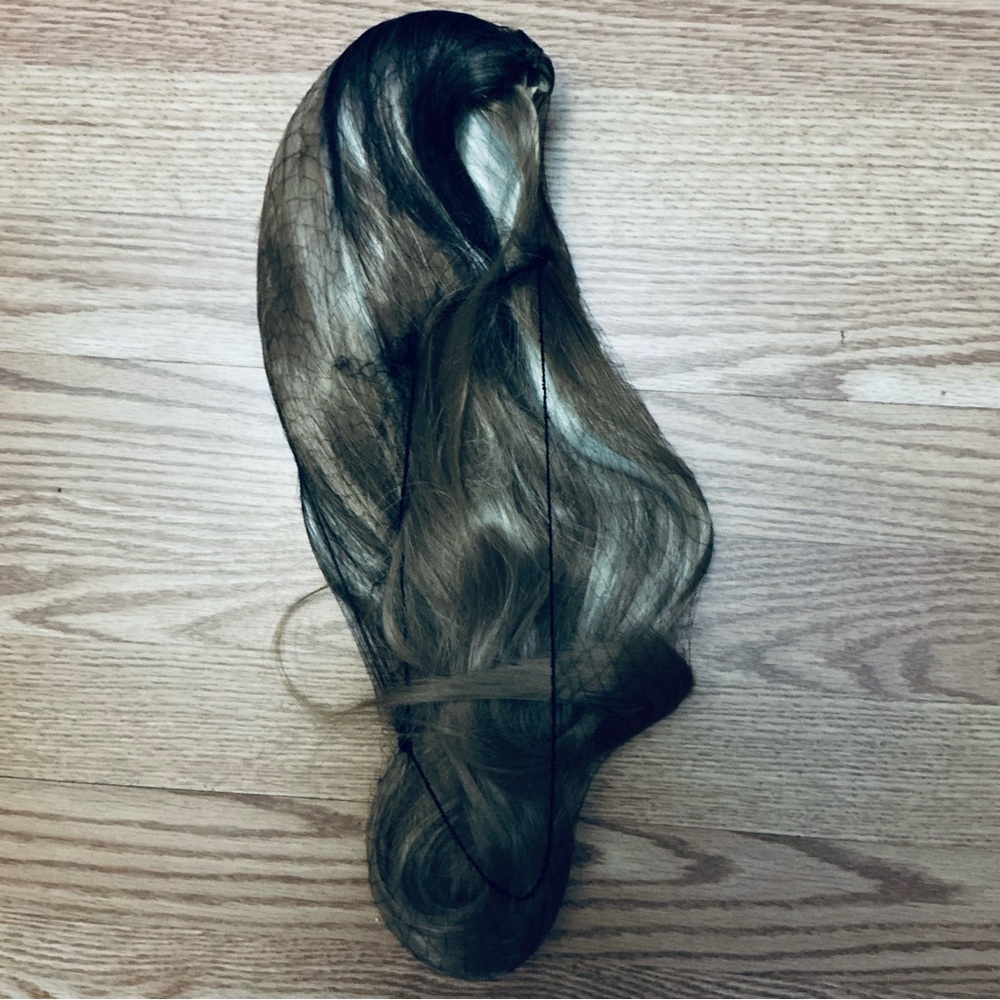 Elegant Black and Brown Women's Hair Extension Fitted Wig High End